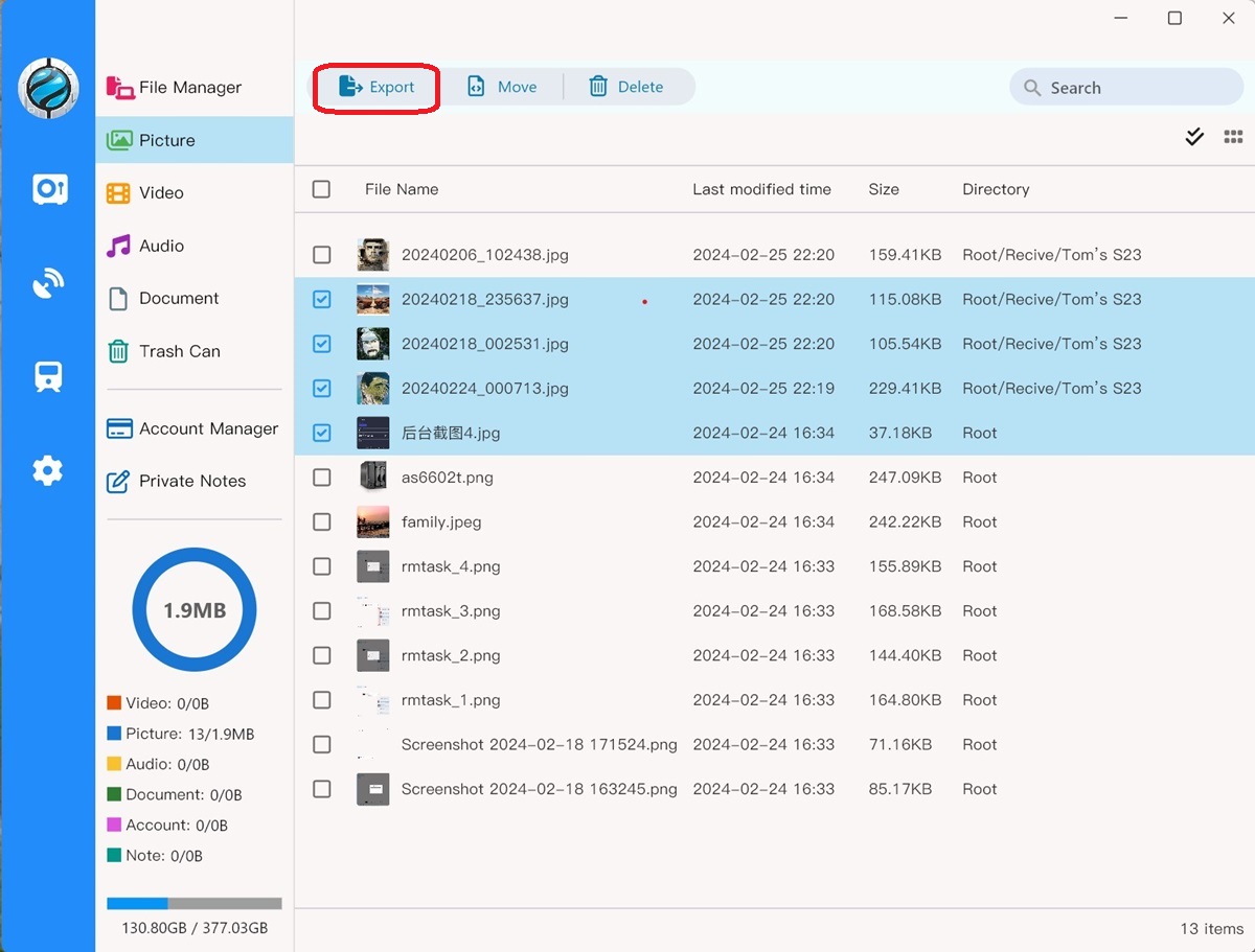 mobilink_export_file_2-1 Mobilink Export multiple files or folders