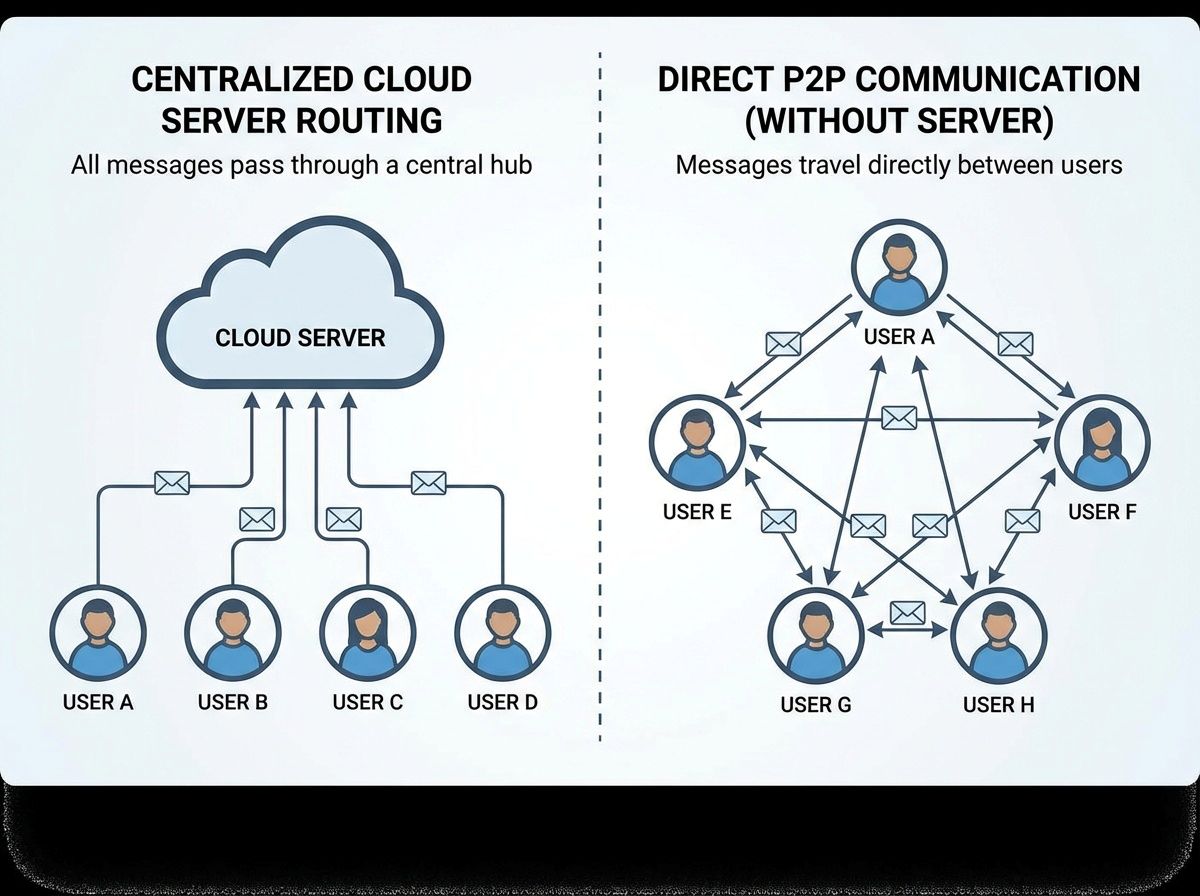 server based vs serverless messaging architecture
